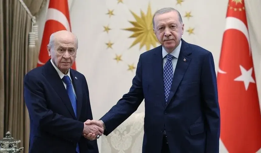 Cumhurbaşkanı Erdoğan, MHP Genel Başkanı Bahçeli'yi kabul etti