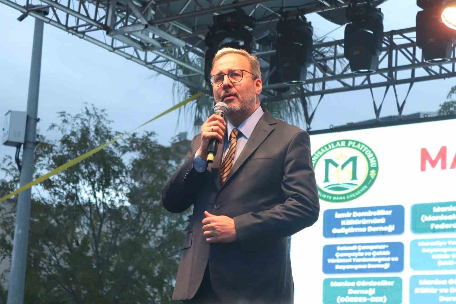 Kasapoğlu'ndan, Manisa Kültür ve Sanat Festivali'nde birlik mesajı