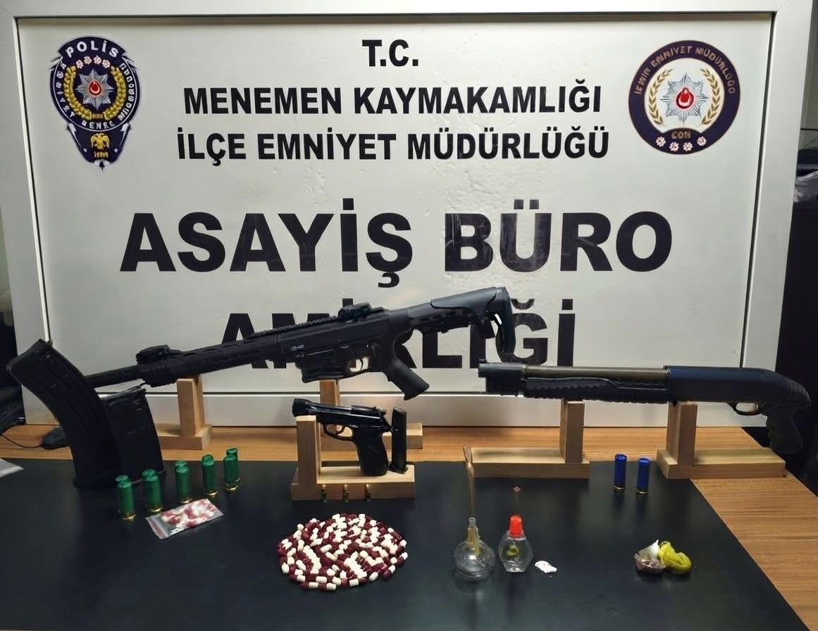 Menemen'de polis ve jandarmadan dev operasyon: 44 gözaltı